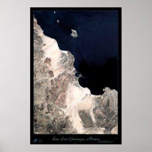 San Luis Gonzaga, Baja California satellite poster