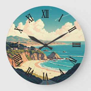 San Luis Obispo California Central Coast Large Clock
