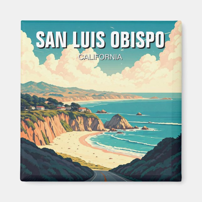 San Luis Obispo  California Central Coast Magnet (Front)