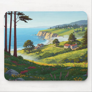 San Luis Obispo California Central Coast Mouse Mat