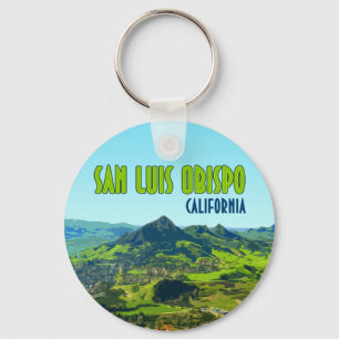 San Luis Obispo California Vintage Key Ring