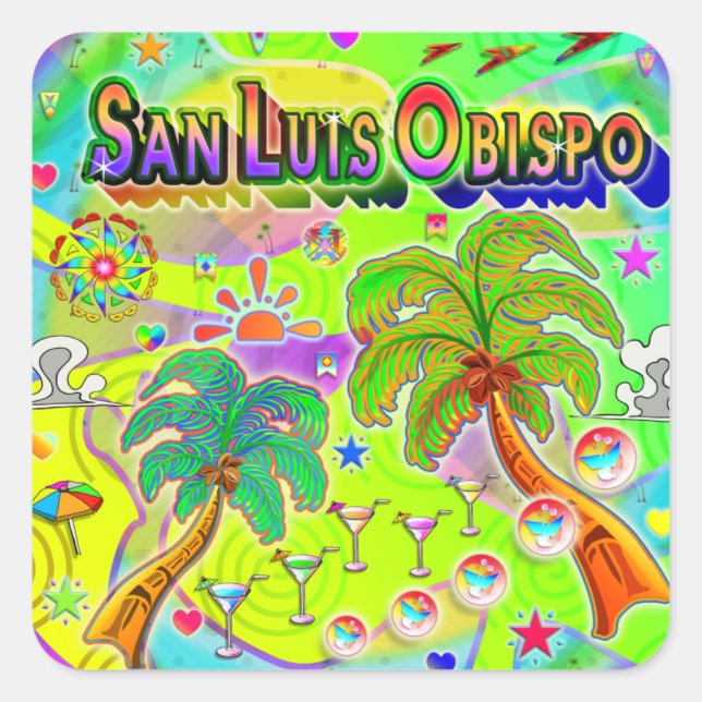San Luis Obispo Mind Focus Sticker (Front)