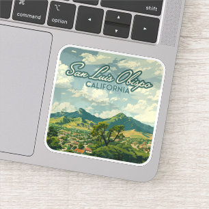 San Luis Obispo SLO California Central Coast Retro