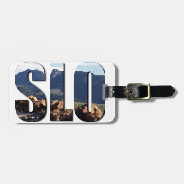San Luis Obispo (SLO) Luggage Tag (Front Horizontal)