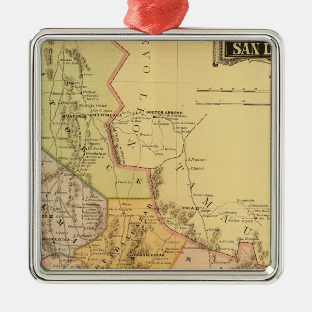 San Luis Potosi Metal Tree Decoration (Front)