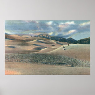 San Luis Valley, Colorado - Great Sand Dunes Poster