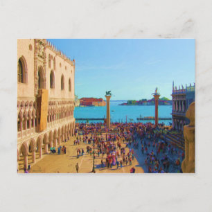 San Marco Piazza - Venezia Italia Postcard