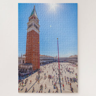 San Marco square and bell tower, Venice, Italy Jigsaw Puzzle