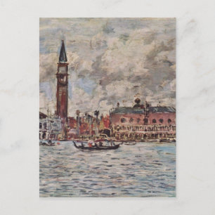 San-Marco square in Venice by Eugene Boudin Postcard