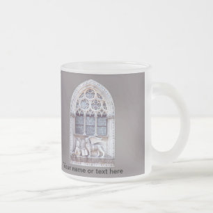 San Marco Winged Lion Stained Glass Window Frosted Glass Coffee Mug