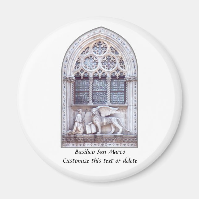 San Marco Winged Lion Window Magnet (Front)