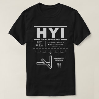 San Marcos Regional Airport HYI USAA T-Shirt