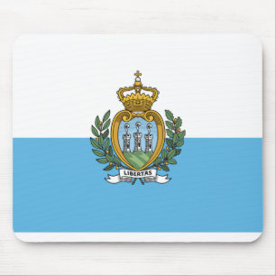 San Marein - San Marino Flag Mouse Mat
