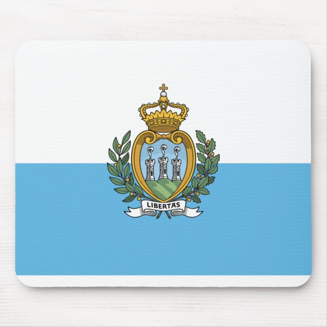 San Marein - San Marino Flag Mouse Mat (Front)