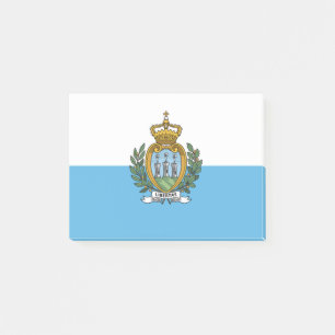 San Marein - San Marino Flag Post-it Notes