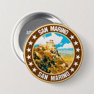 San Marino                                         7.5 Cm Round Badge