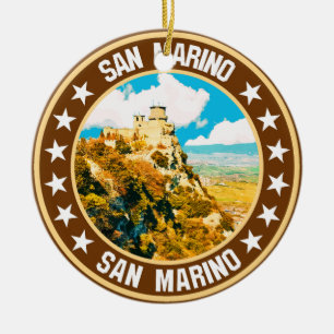 San Marino                                         Ceramic Tree Decoration