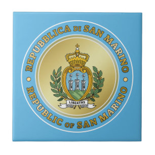 San Marino Coat of Arms Tile