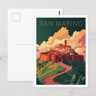 San Marino Famous Travel Place Postcard