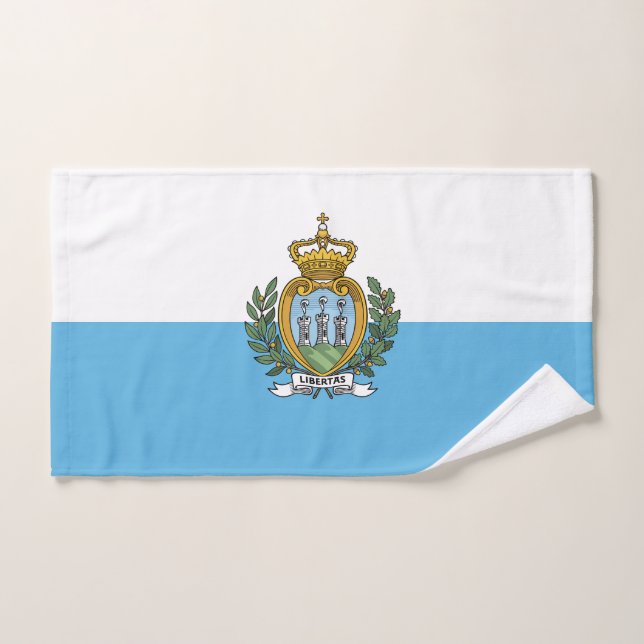 San Marino Flag Bath Towel Set (Hand Towel)