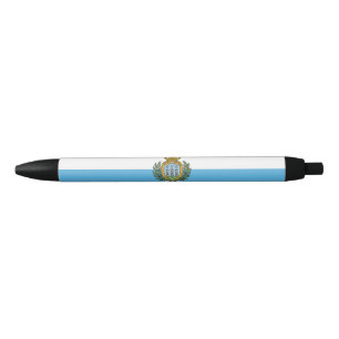 San-Marino flag Black Ink Pen