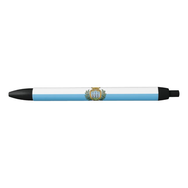 San-Marino flag Black Ink Pen (Front)