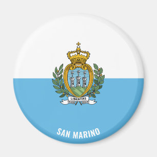 San Marino Flag Charming Patriotic Magnet
