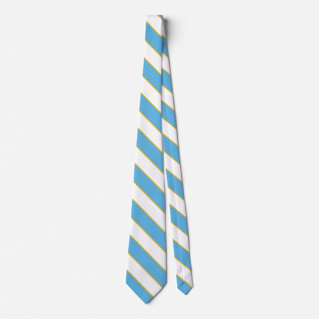 San Marino Flag Colours Tie (Front)