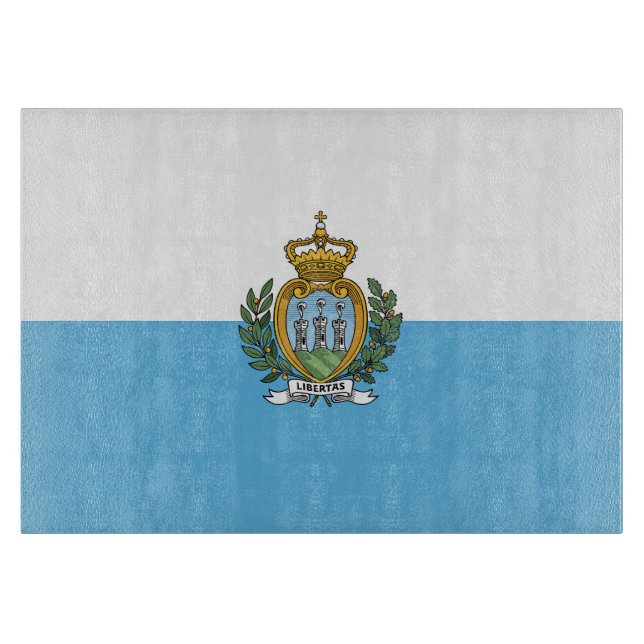 San-Marino flag Cutting Board (Front)