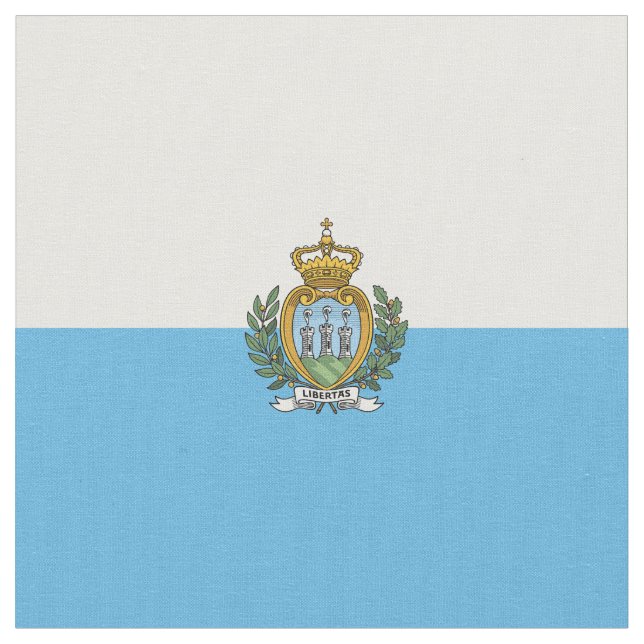 San-Marino flag Fabric (Close Up)