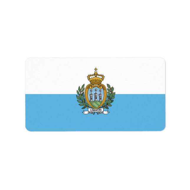 San-Marino flag Label (Front)
