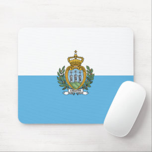 San-Marino flag Mouse Mat
