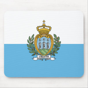 San Marino Flag Mouse Mat