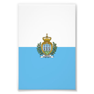 San-Marino flag Photo Print