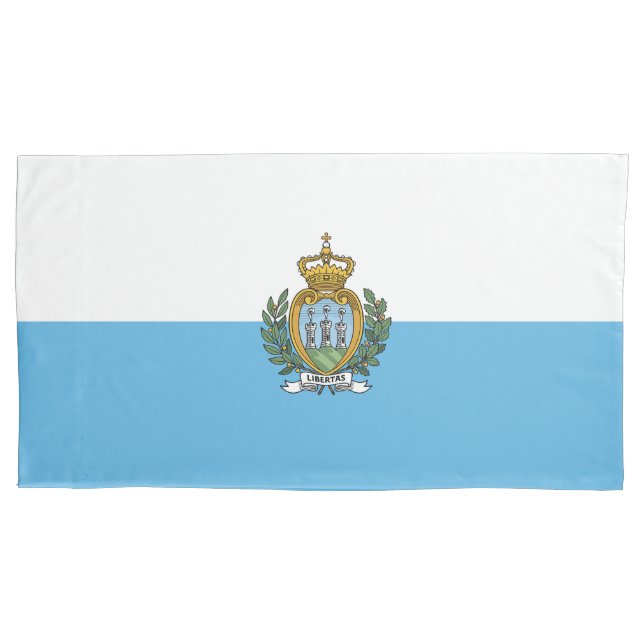San-Marino flag Pillowcase (Front)