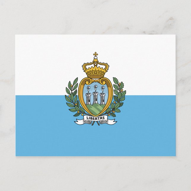 San Marino Flag Postcard (Front)