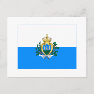 San Marino Flag Postcard