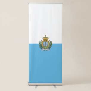 San-Marino flag Retractable Banner