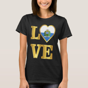 San Marino Flag Sammarinese Pride and Love T-Shirt