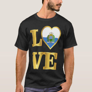 San Marino Flag Sammarinese Pride and Love T-Shirt