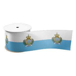 San Marino Flag Satin Ribbon