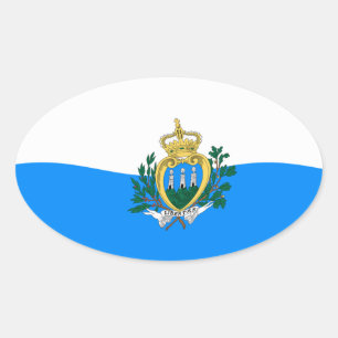 San Marino Flag Sticker