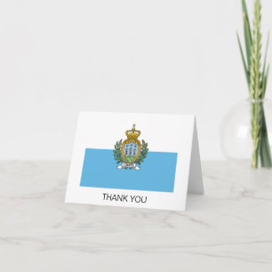 San Marino Flag Thank You Card