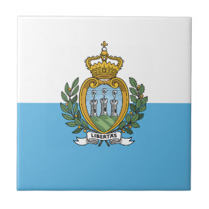 San Marino Flag Tile