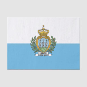 San Marino Flag Tissue Paper