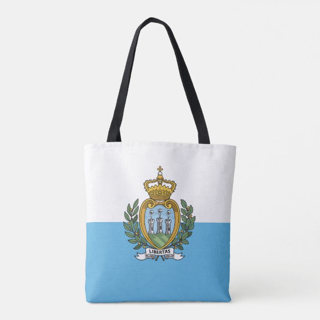 San Marino Flag Tote Bag (Back)