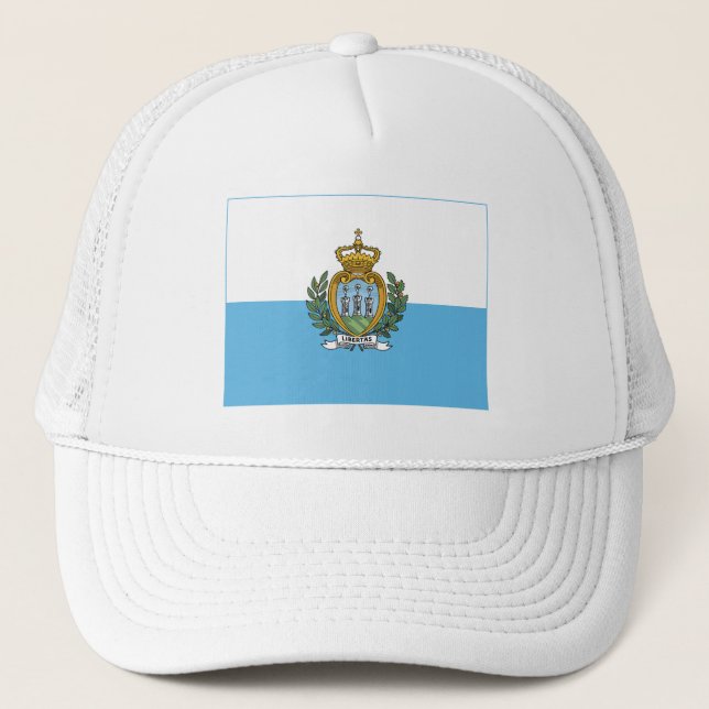 San Marino Flag Trucker Hat (Front)