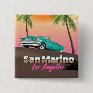 San Marino Los Angeles 15 Cm Square Badge