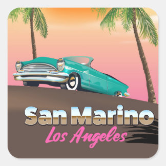 San Marino Los Angeles Square Sticker