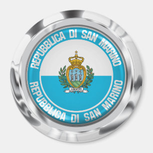 San Marino Round Emblem Magnet